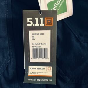 NWT 5.11 Tactical Taclite M65 Teflon CCW Jacket #68000 Navy Fully Lined Wmns L